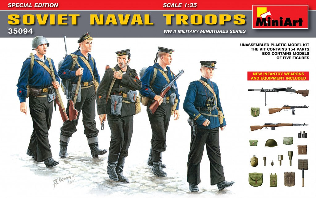 MiniArt Soviet Naval Troops (Special Edition) - 35094 box art