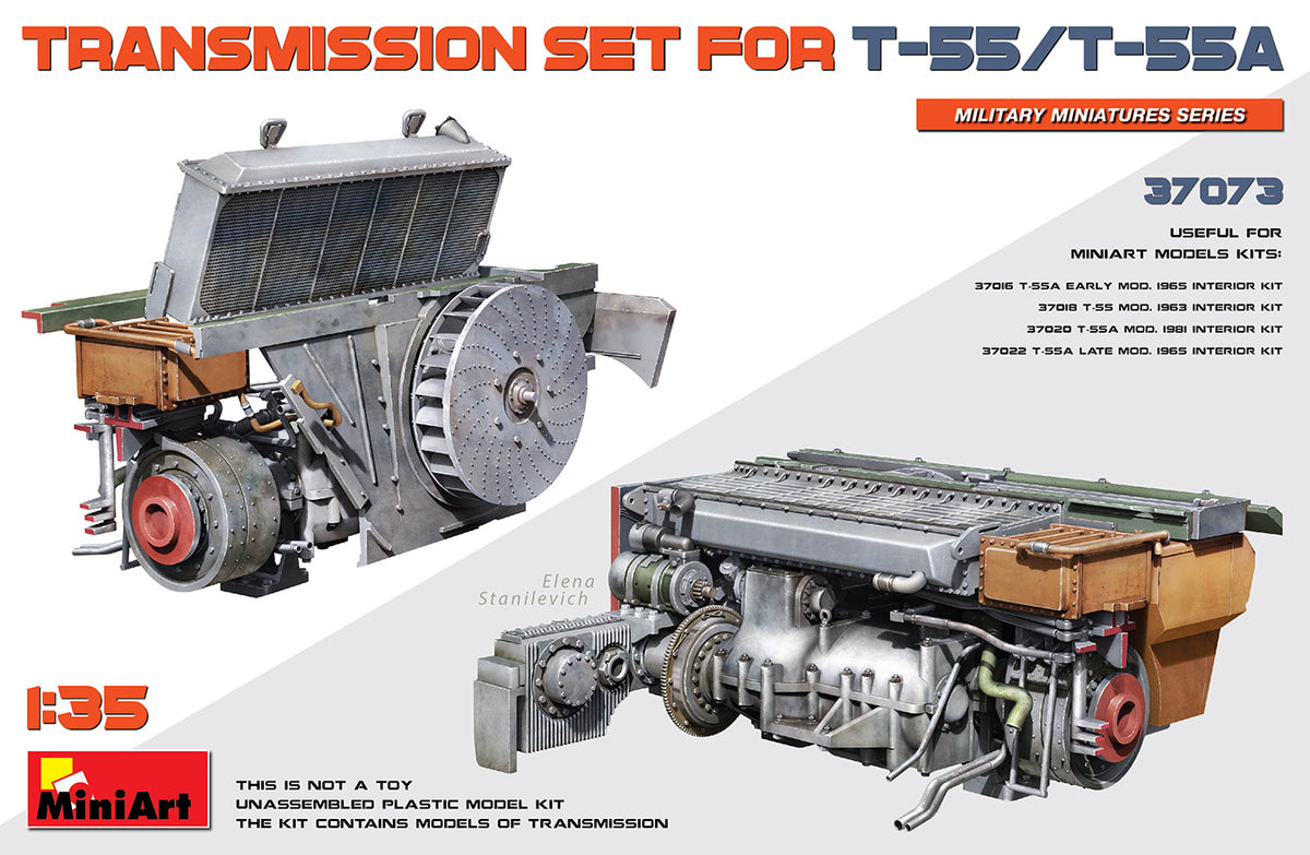 MiniArt T-55/T-55A Transmission Set - 37073 box art