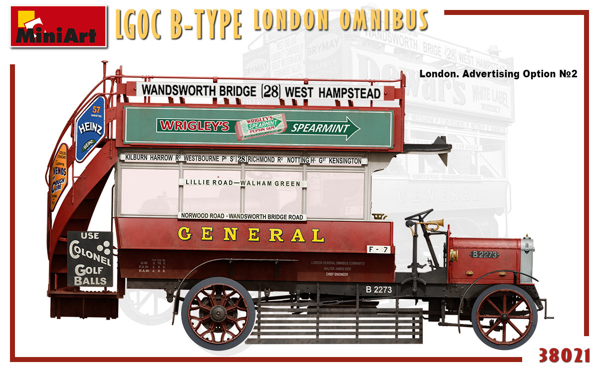 MiniArt 1/35 Military - LGOC B-Type London Omnibus - 38021