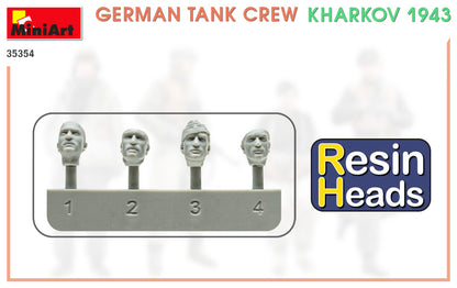 MiniArt 1/35 Military - German Tank Crew, Kharkov (Resin Heads) - 35354