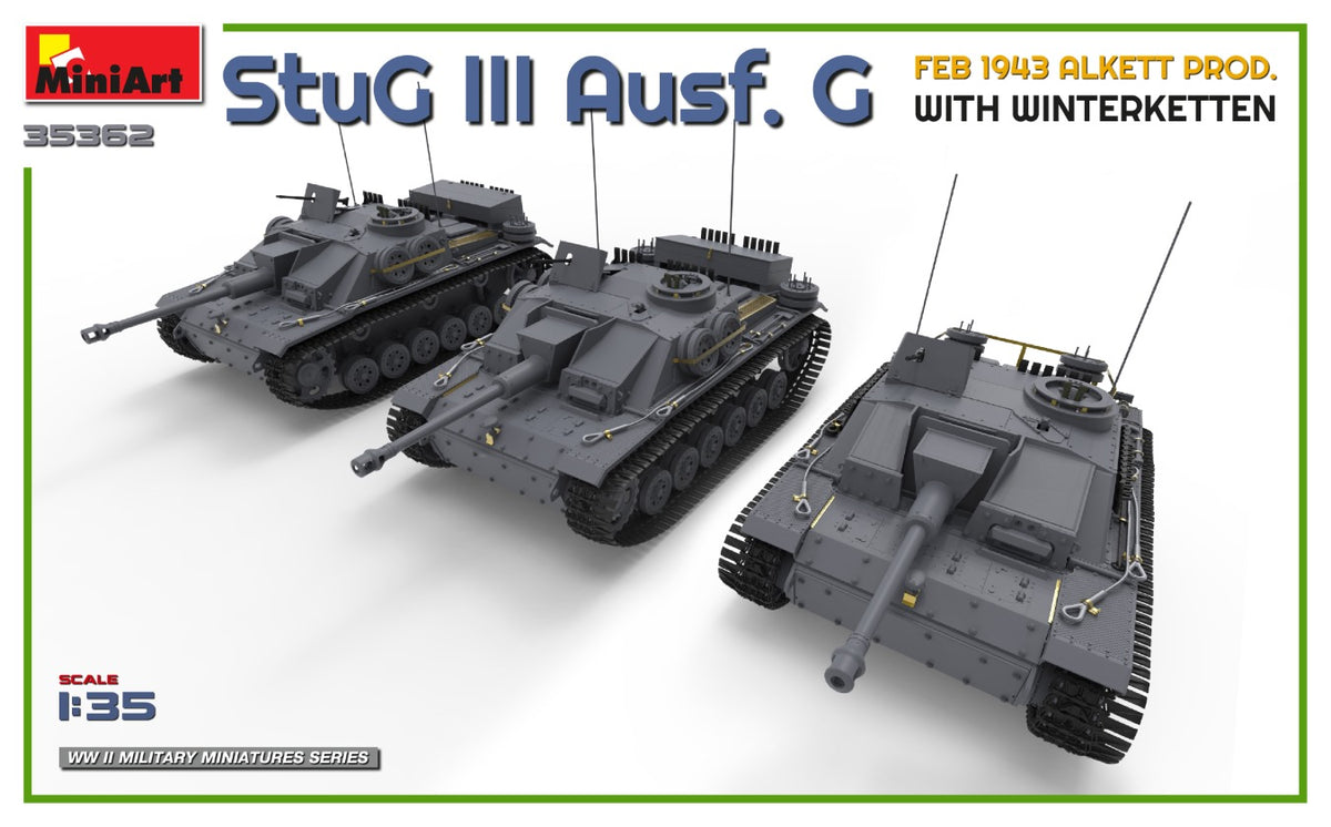 MiniArt 1/35 Military - StuG III Ausf. G Alkett Prod w/ Winterketten - 35362