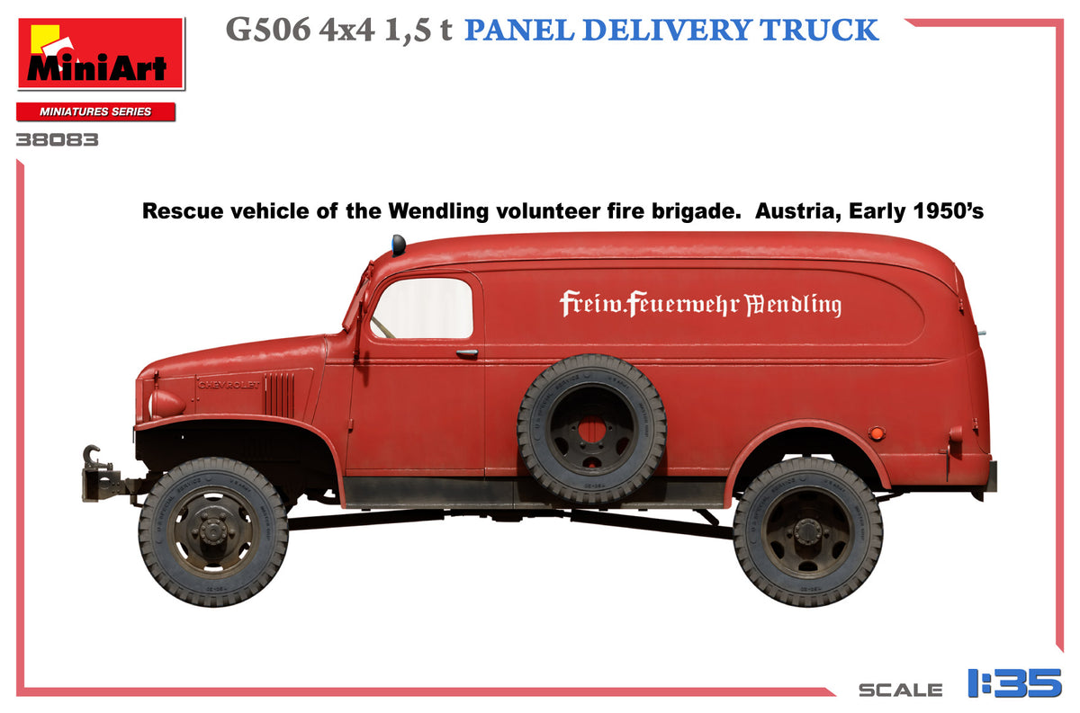 MiniArt 1/35 Military - G506 4x4 1.5 t Panel Delivery Truck - 38083
