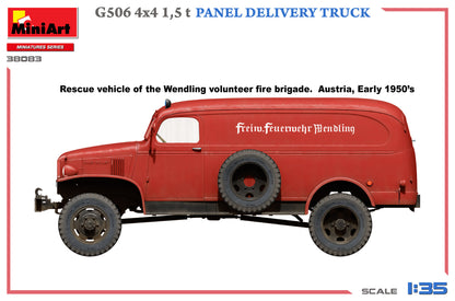 MiniArt 1/35 Military - G506 4x4 1.5 t Panel Delivery Truck - 38083