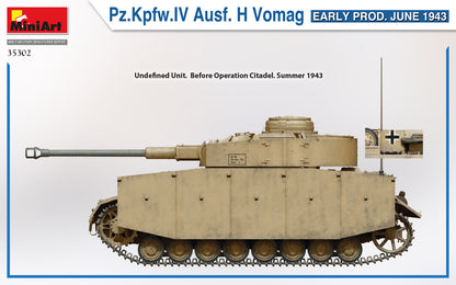 MiniArt 1/35 Military - Pz.Kpfw.IV Ausf. H Vomag Early Prod - 35302