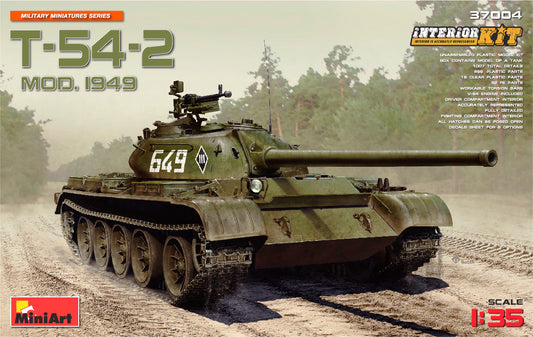 MiniArt T-54-2 Soviet Tank Mod.1949 with Interior - 37004 box art