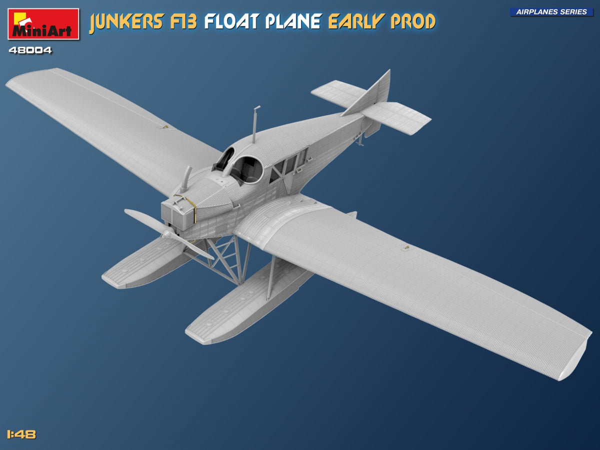 MiniArt 1/48 Aircraft - Junkers F13 Float Plane, Early Prod - 48004