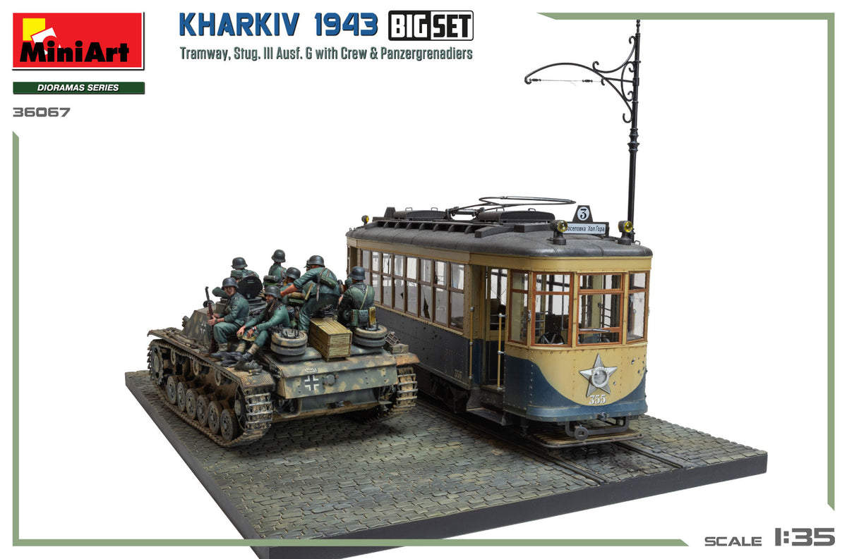 MiniArt 1/35 Military - Kharkiv 1943 - Tram & StugIII Ausf.G Big Set - 36067
