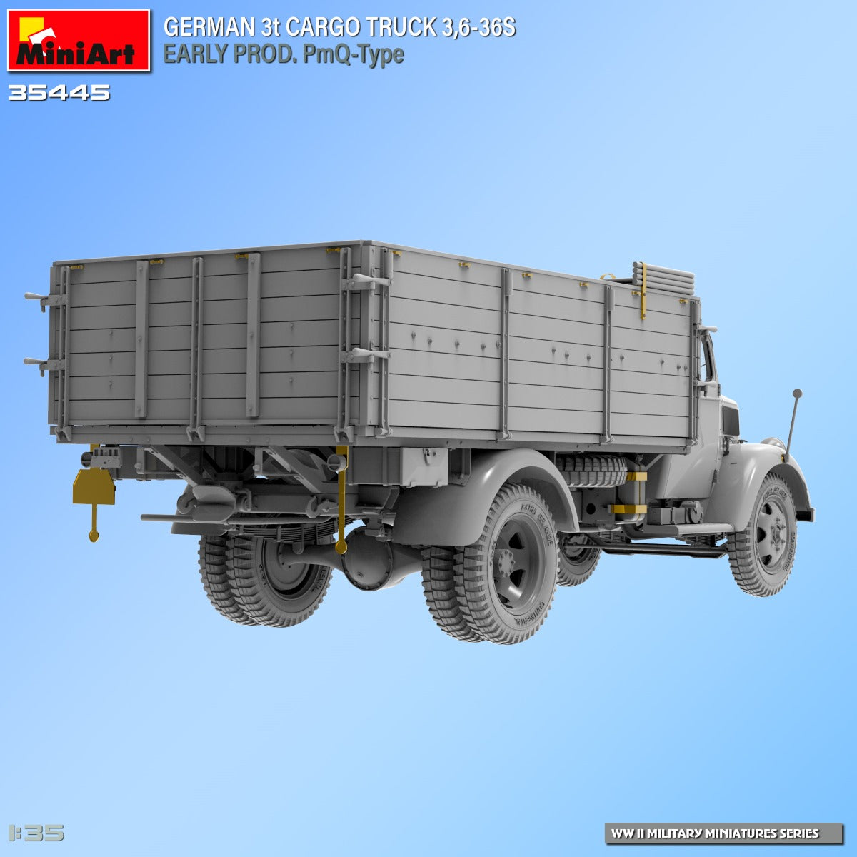 MiniArt 1/35 Military - 3t Cargo Truck 3,6-36S Early Prod PmQ-Type - 35445
