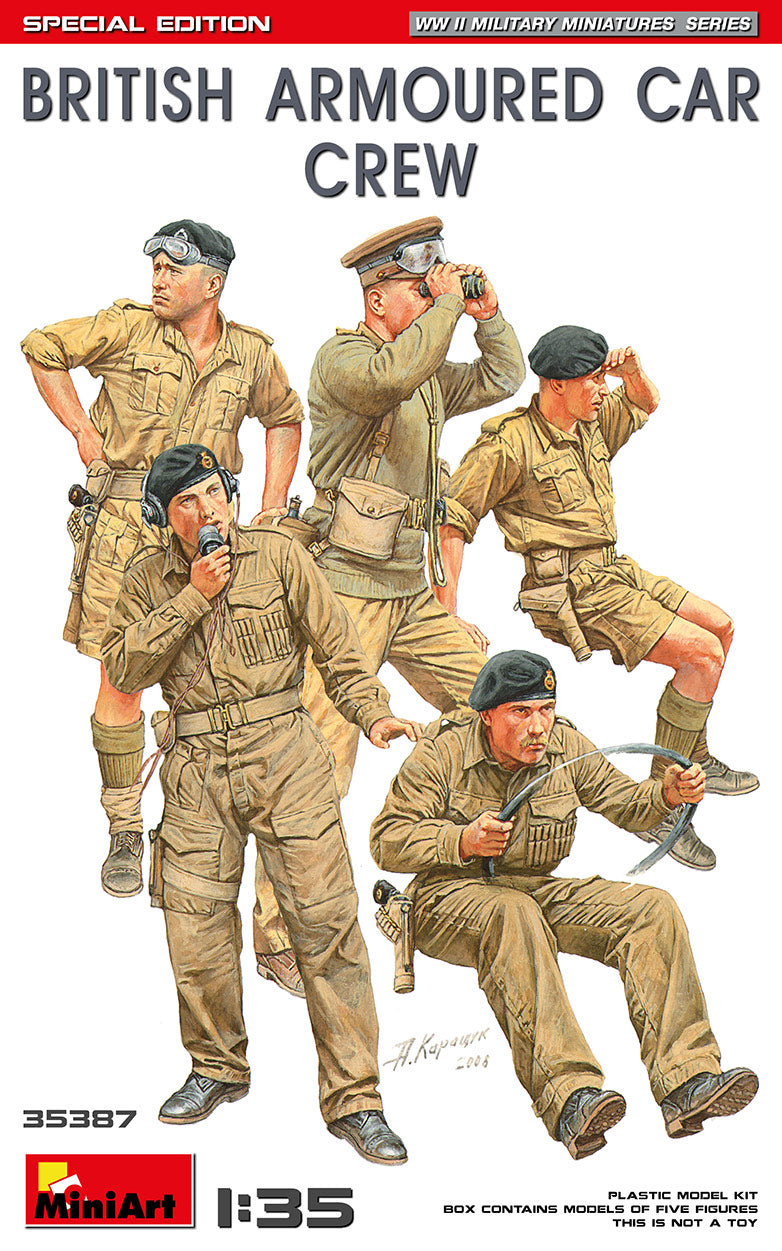 MiniArt British Arrmour ed Car Crew, Spec Edition - 35387 box art