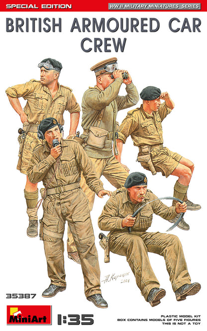 MiniArt British Arrmour ed Car Crew, Spec Edition - 35387 box art