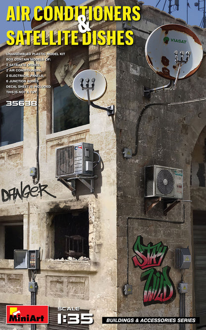 MiniArt Air Conditioners & Satellite Dish - 35638 box art