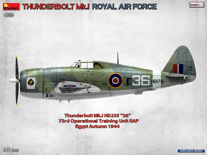 MiniArt 1/48 Aircraft - Thunderbolt Mk.I, Royal Air Force, Basic - 48033