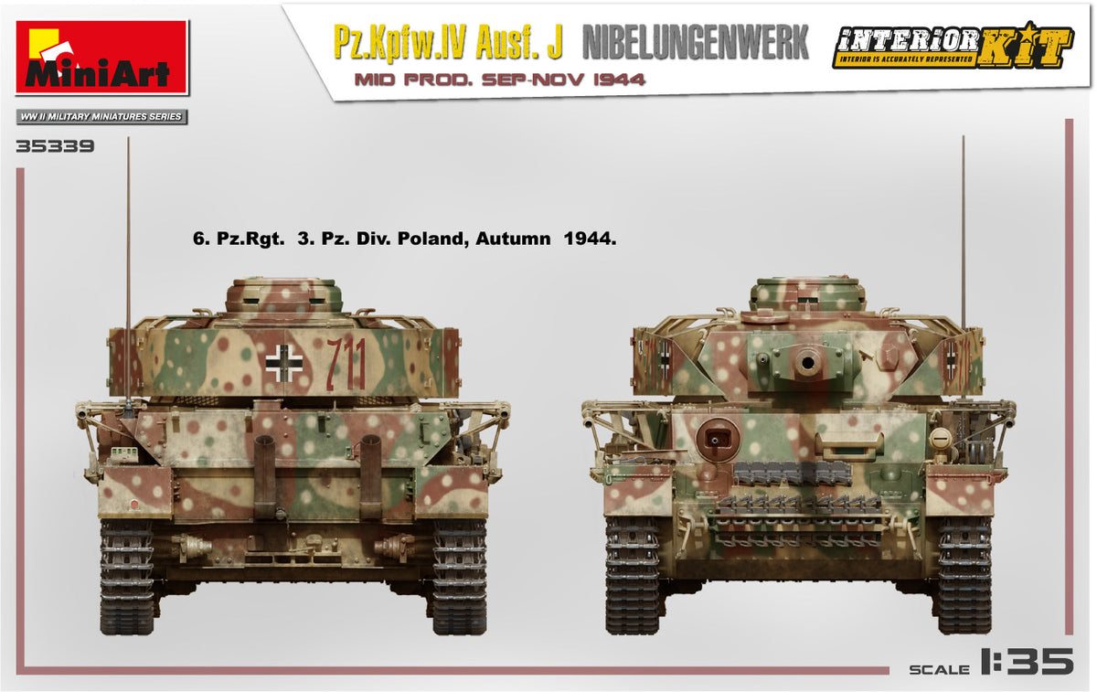MiniArt 1/35 Military - Pz.Kpfw.IV Ausf J Nibelungenwerk Mid Int Kit - 35339