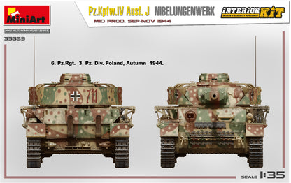 MiniArt 1/35 Military - Pz.Kpfw.IV Ausf J Nibelungenwerk Mid Int Kit - 35339