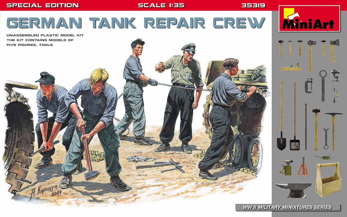 MiniArt German Tank Repair Crew, Spec Edit - 35319 box art