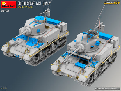 MiniArt 1/35 Military - British Stuart Mk.I 'Honey' Early (Int Kit) - 35421
