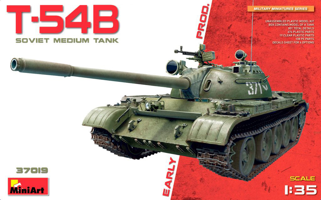 MiniArt T-54B Soviet Medium Tank (Early Prod) - 37019 box art