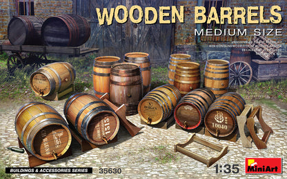 MiniArt Wooden Barrels, Medium Size - 35630 box art