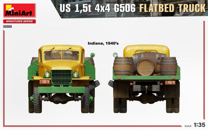 MiniArt 1/35 Military - US 1,5t 4x4 G506 FLATBED TRUCK - 38056