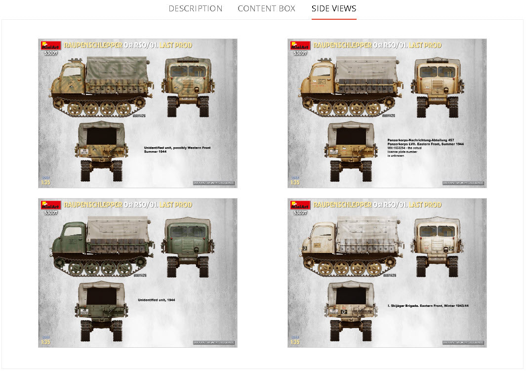 MiniArt 1/35 Military - Raupenschlepper Ost RSO/01. Last Prod - 53007