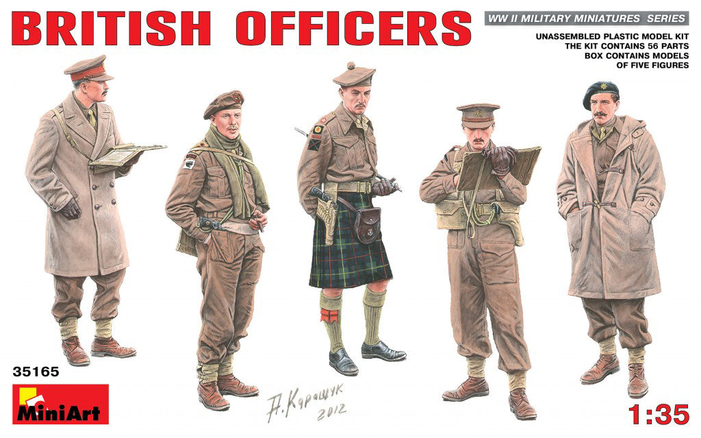 MiniArt British Officers - 35165 box art