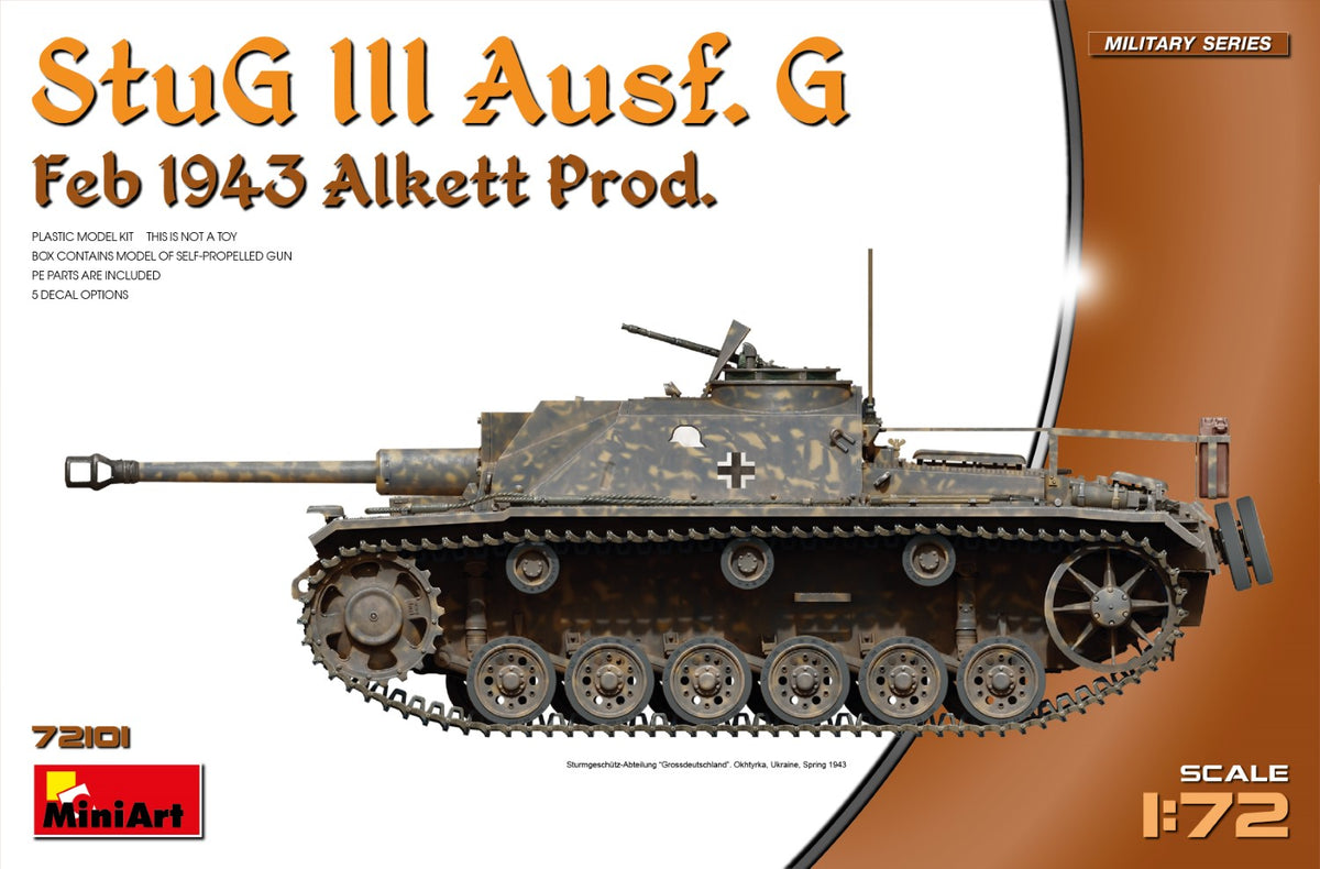 MiniArt StuG III Ausf G Feb 1943 Prod - 72101 box art
