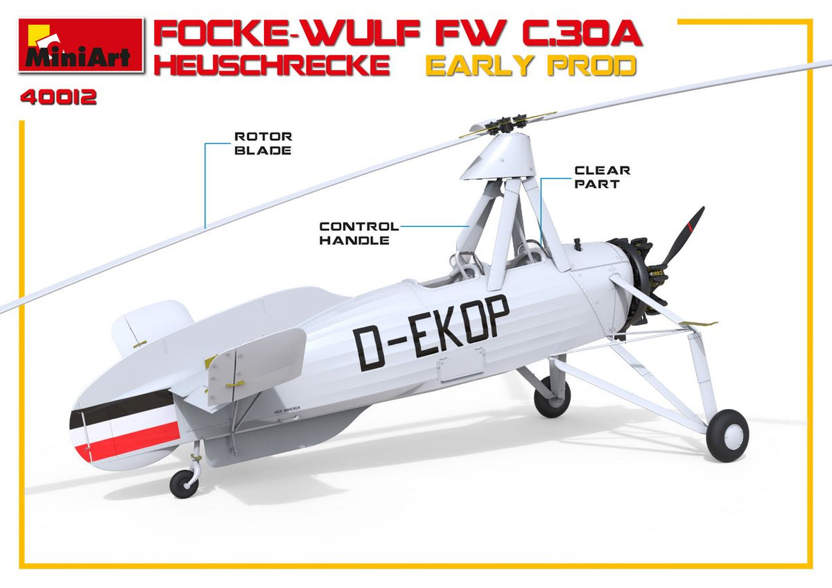 MiniArt 1/35 Aircraft - Focke-Wulf Fw C.30A Heuschrecke Early - 41012