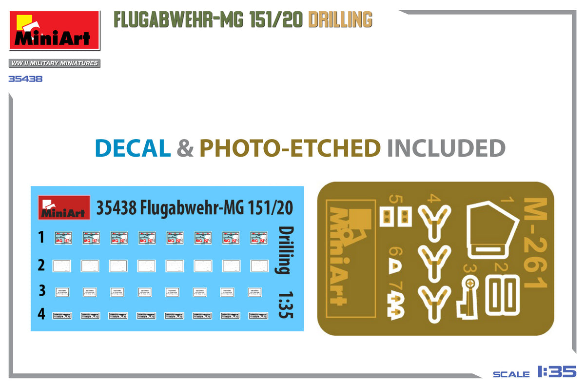 MiniArt 1/35 Military - Flugabwehr-MG 151/20 Drilling - 35438