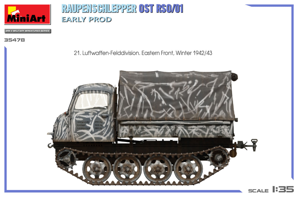 MiniArt 1/35 Military - Raupenschlepper Ost RSO/01. Early Prod - 35478