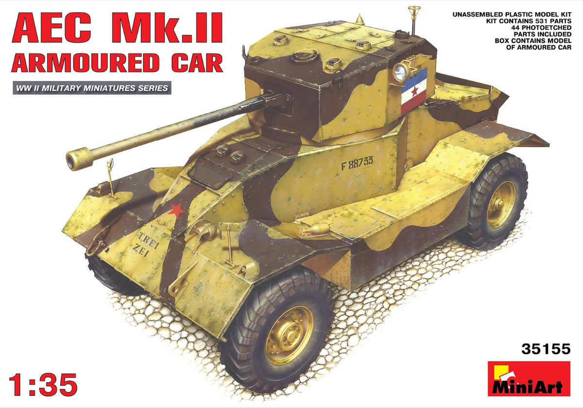 MiniArt AEC Mk.II Armoured Car - 35155 box art