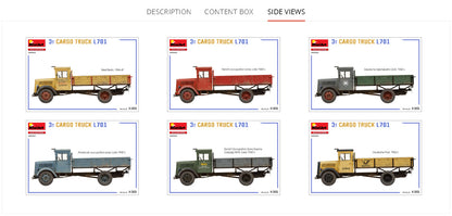 MiniArt 1/35 Military - 3t Cargo Truck L701 - 38082