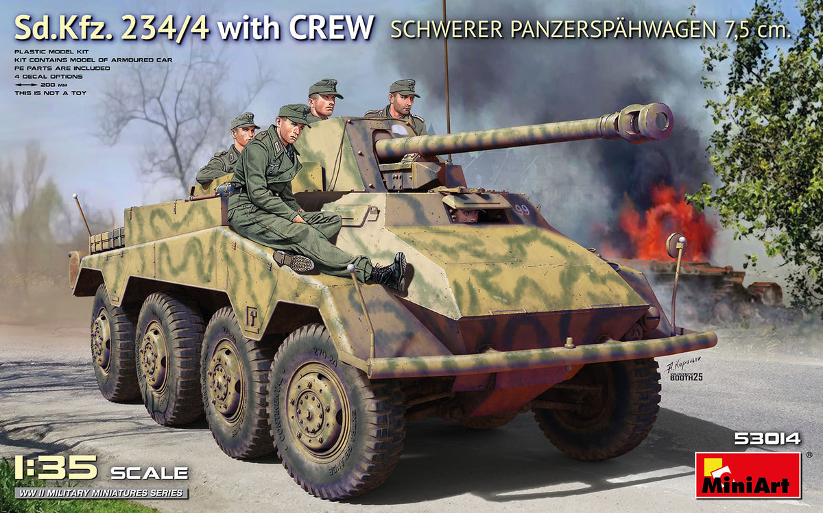 MiniArt Sd.Kfz.234/4 Panzerspahwagen (7.5cm) & Crew - 53014 box art