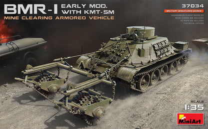 MiniArt BMR-1 Early Mod. with KMT-5M Roller - 37034 box art