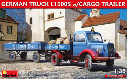 MiniArt German Truck L1500s w/ Cargo Trailer - 38023 box art