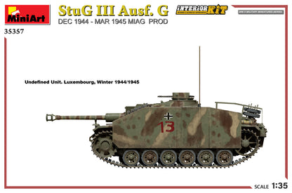 MiniArt 1/35 Military - StuG III Ausf G 1944-45, Miag Prod, Int Kit - 35357