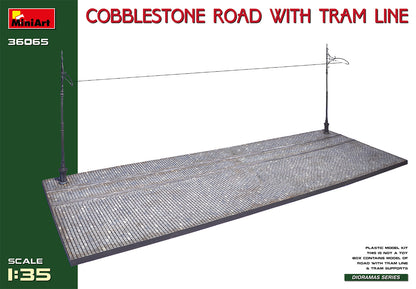 MiniArt Cobblestone Road w/ Tram Line (Injection) - 36065 box art