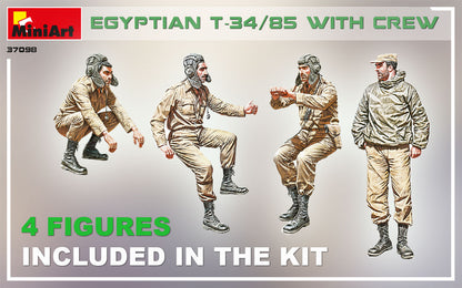 MiniArt 1/35 Military - Egyptian T-34/85 w/ Crew - 37098