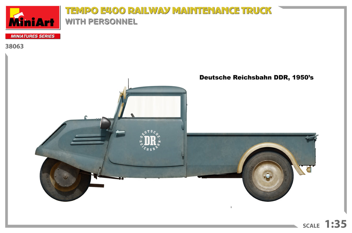 MiniArt 1/35 Military - Tempo E400 Railway Maitenance Truck - 38063