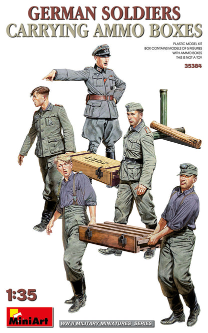 MiniArt German Soldiers Carrying Ammo Boxes - 35384 box art