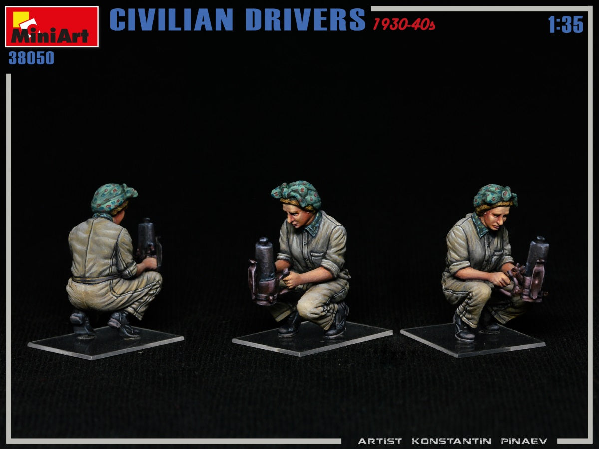 MiniArt 1/35 Military - Civilian Drivers 1930-40s - 38050