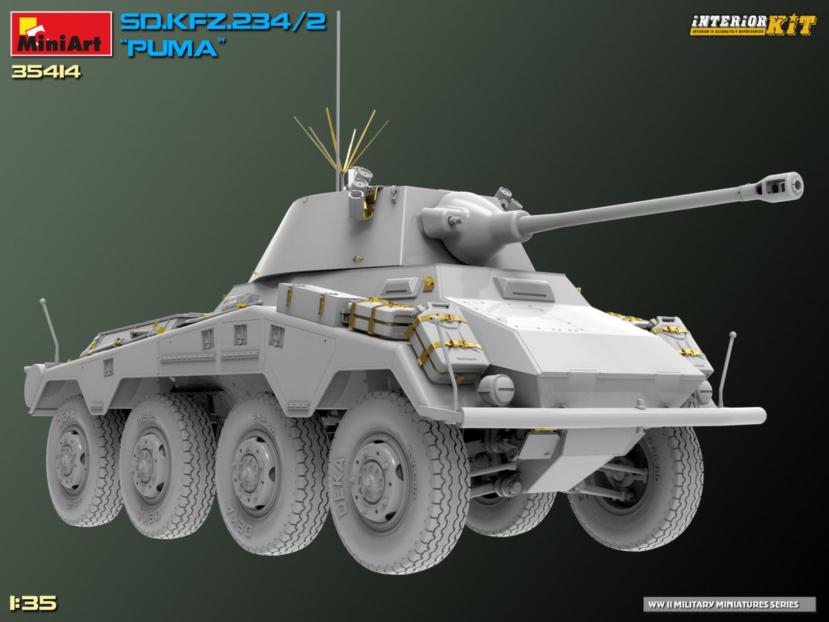 MiniArt 1/35 Military - Sd.Kfz.234/2 Puma, Interior Kit - 35414