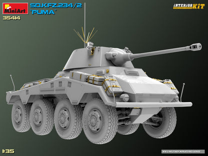 MiniArt 1/35 Military - Sd.Kfz.234/2 Puma, Interior Kit - 35414
