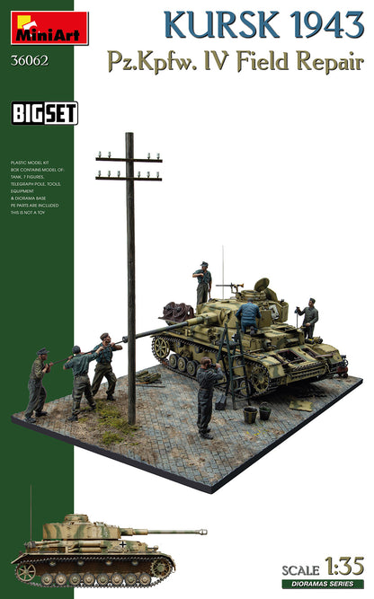 MiniArt Kursk 1943 Pz. Kpfw. IV Field Repair Big Set - 36062 box art