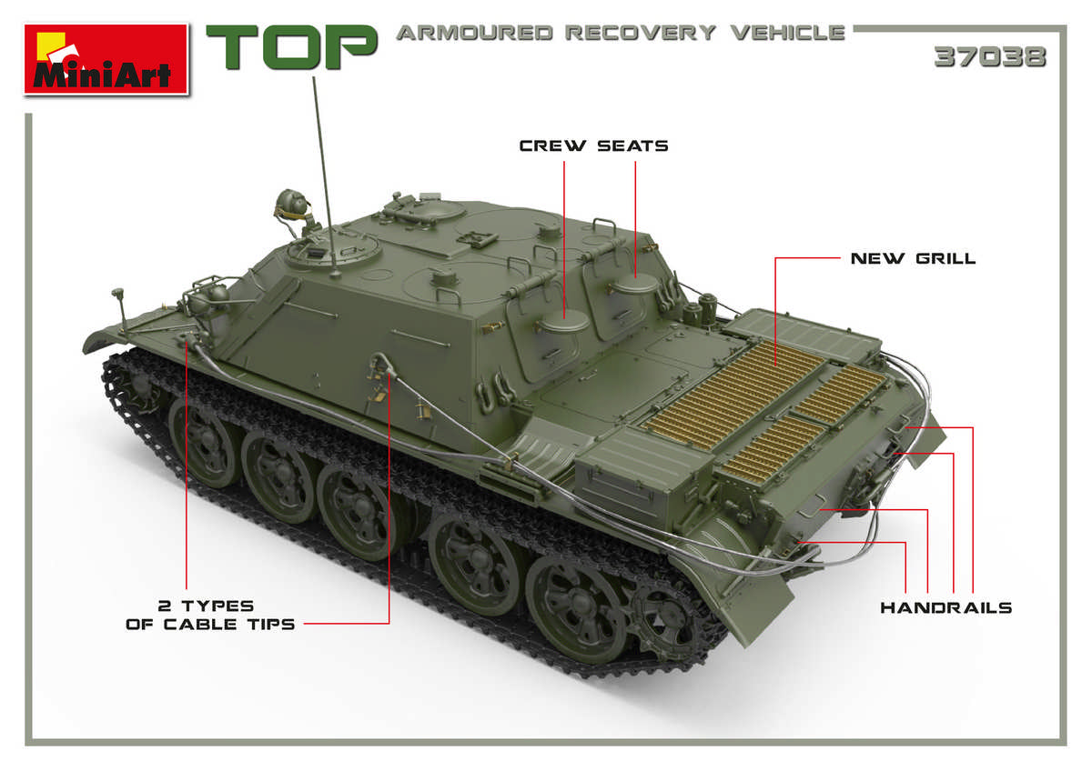 MiniArt 1/35 Military - TOP Armoured Recovery Vehicle - 37038
