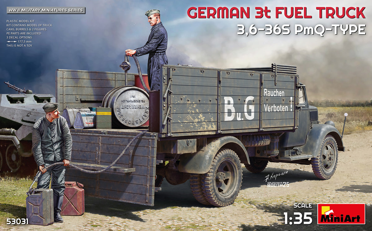 MiniArt German 3t Fuel Truck 3,6-36s PmQ-Type - 53031 box art