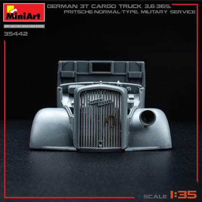 MiniArt 1/35 Military - 3t Cargo Truck 3,6-36S Pritsche Normal Type - 35442