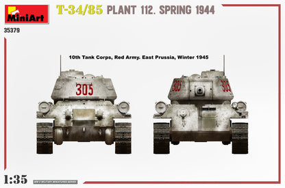 MiniArt 1/35 Military - T-34-85 Plant 112. Spring 1944 - 35379
