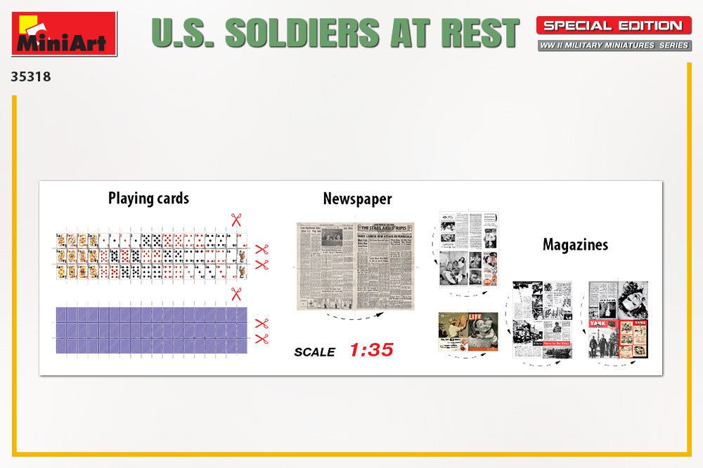 MiniArt 1/35 Military - US Soldiers at Rest (Sepcial Edition) - 35318