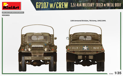 MiniArt 1/35 Military - G7107 w/Crew 4x4 Cargo Truck w/Metal Body - 35383