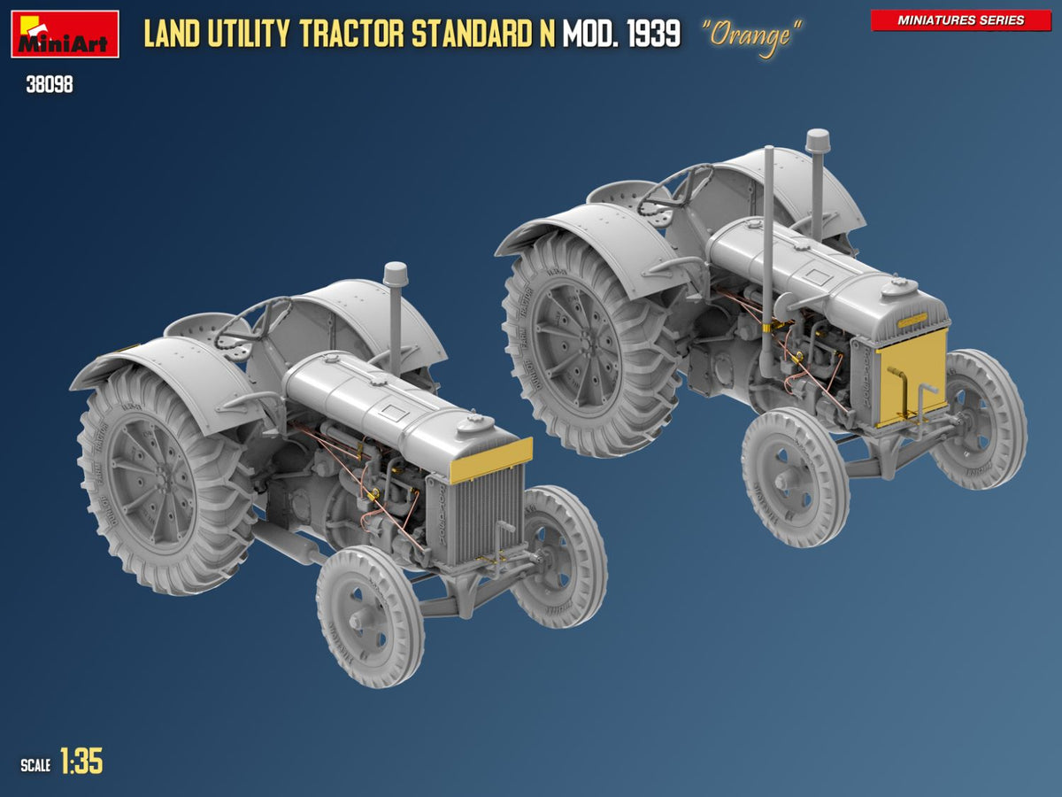 MiniArt 1/35 Vehicles - Land Utility Tractor N Orange Mod 1939 - 38098